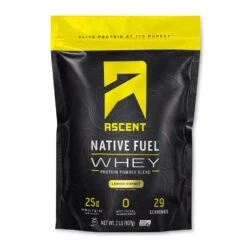 Fuel Whey Protein -Sports Energy Supplement Store ascent protein lemon sorbet 27 servings ascent fuel whey protein 237107838984