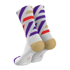 Running Platforms Socks -Sports Energy Supplement Store incylence running socks high cut platforms white purple 2