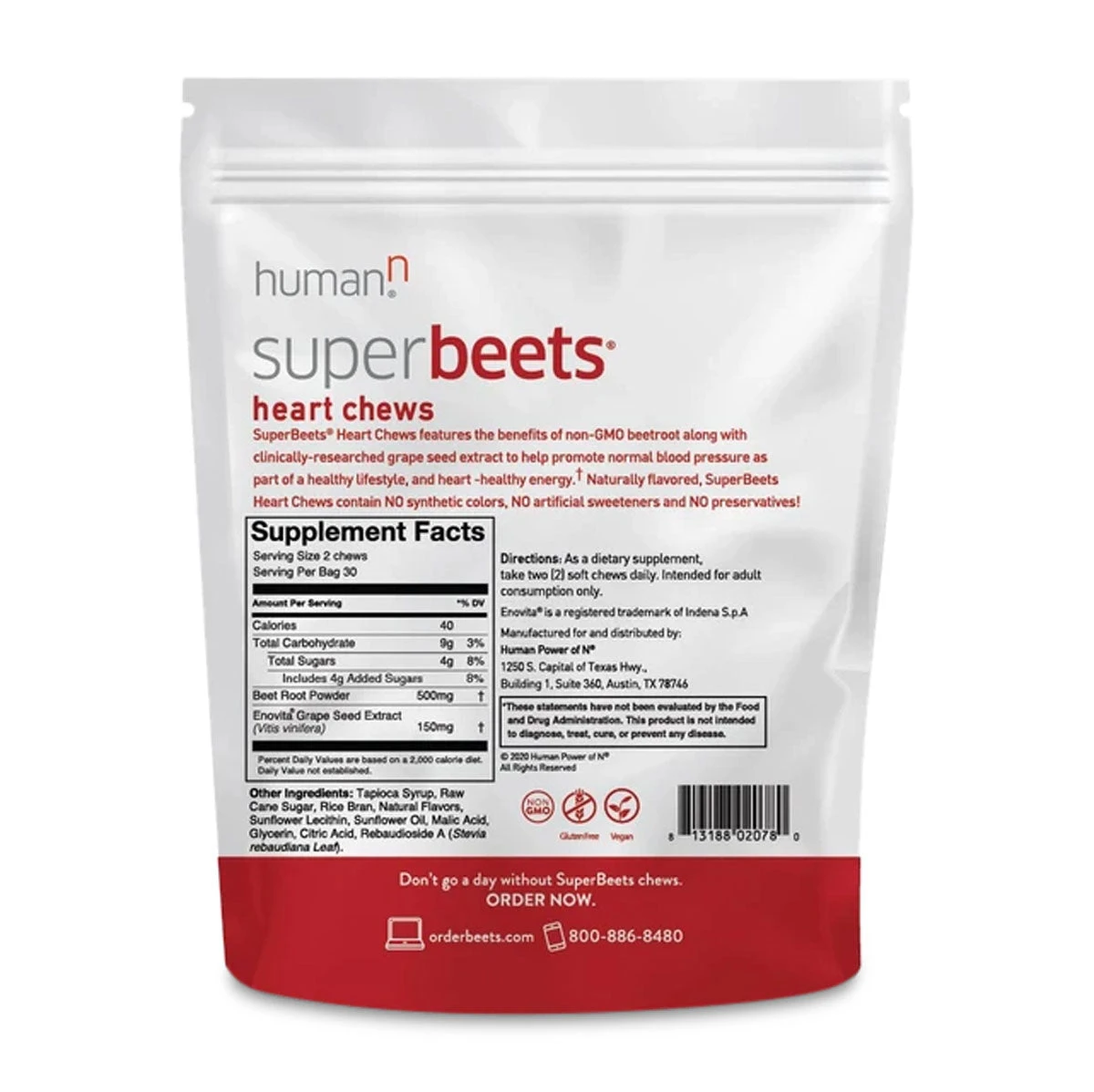 Superbeets Heart Chews 2 Superbeets Heart Chews - Image 2